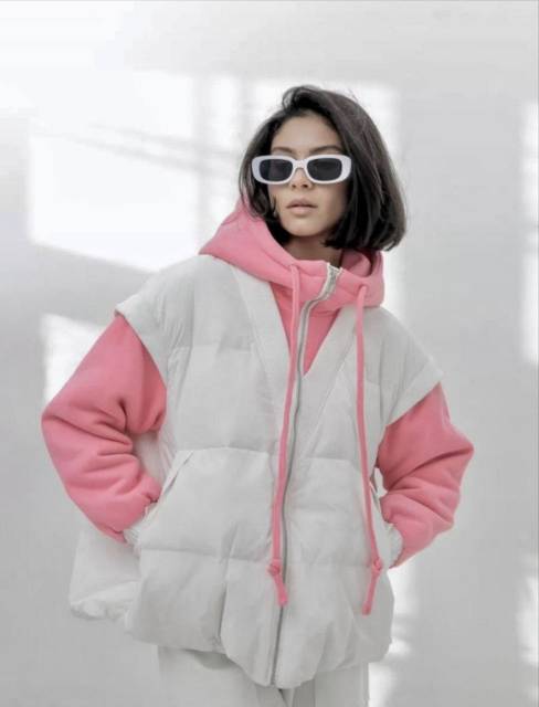 картинка Куртка белый+розовые рукава флис 82 от магазина Одежда-