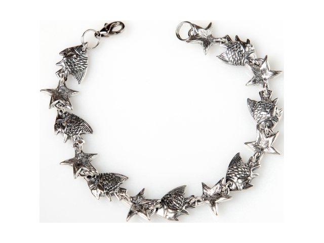 картинка Браслет Рыбки Животные JENAVI е0033490 Чернёное серебро от магазина Одежда-