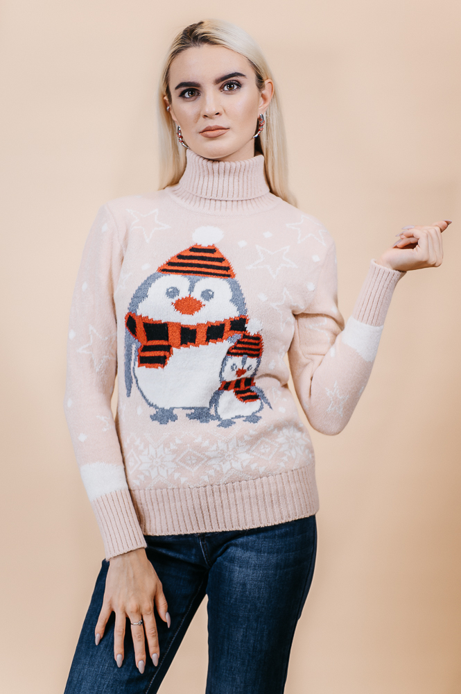 картинка Пуловер GEREKLI Зимняя сказка Шерсть 70% Акрил 30% Турция [Ассортимент] от магазина Одежда-
