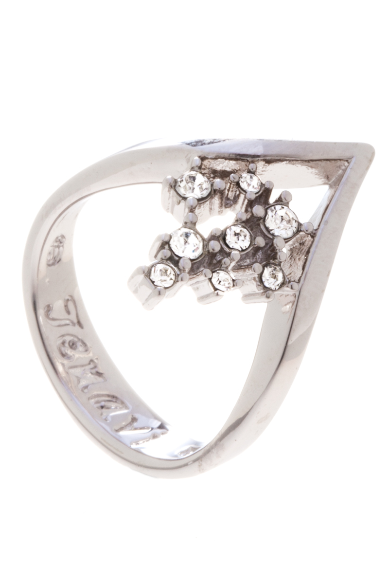 картинка Кольцо Клауза  JENAVI f489f000 Серебрение с родированием Кристаллы Swarovski от магазина Одежда-