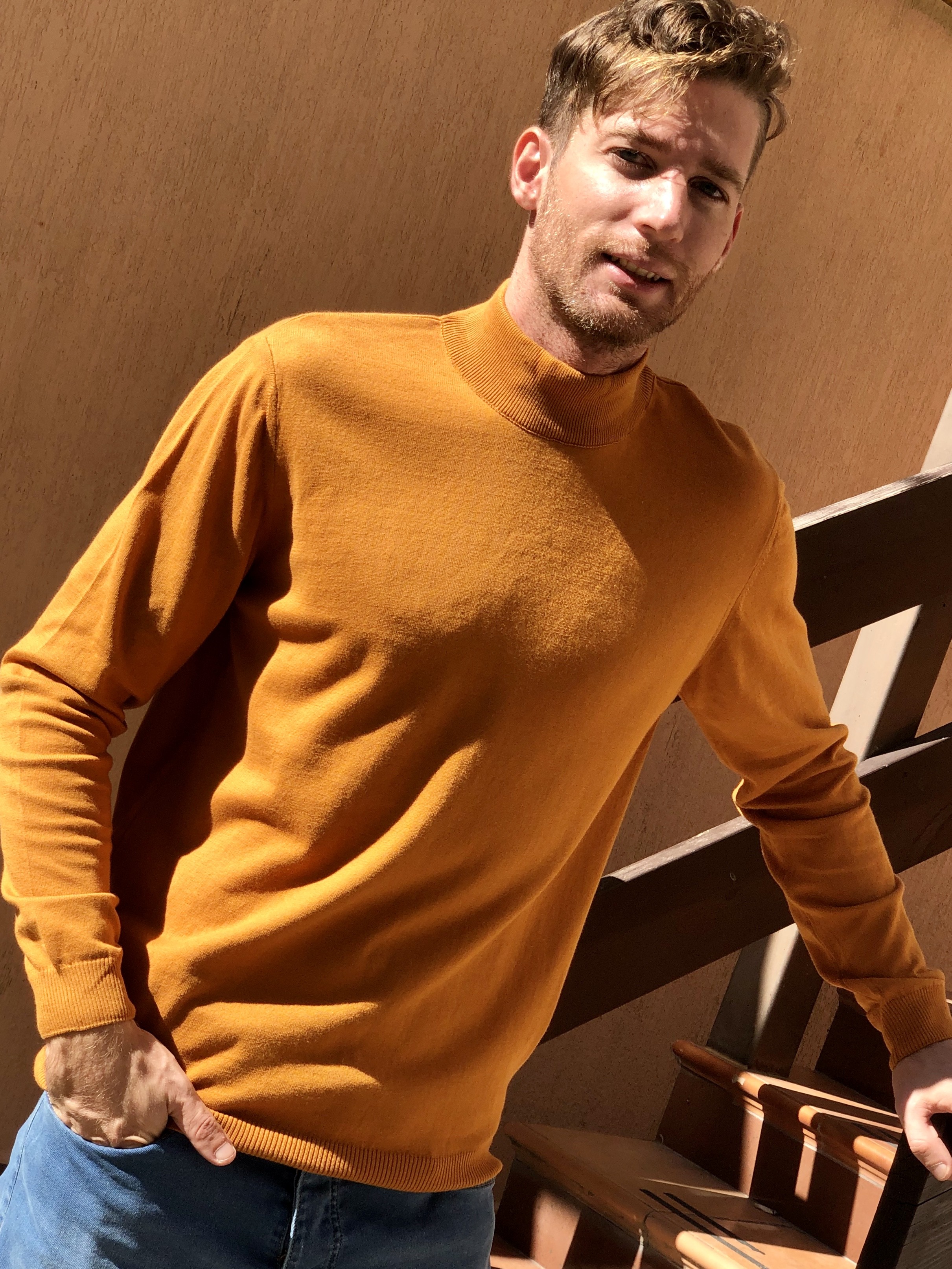 картинка Пуловер HALIFAKS  Хлопок 100% Турция 186100 [Коричневый] от магазина Одежда-